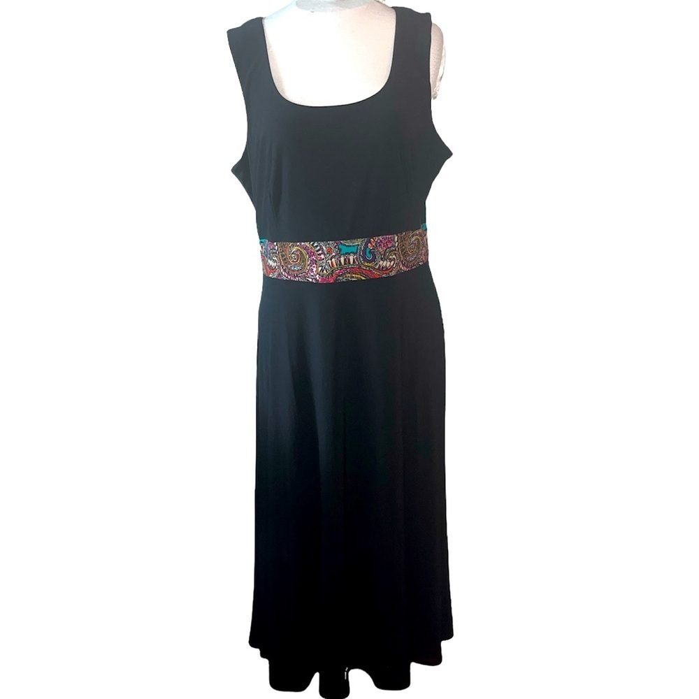 CHELSEA SUITE Black Maxi Size 16 Dress